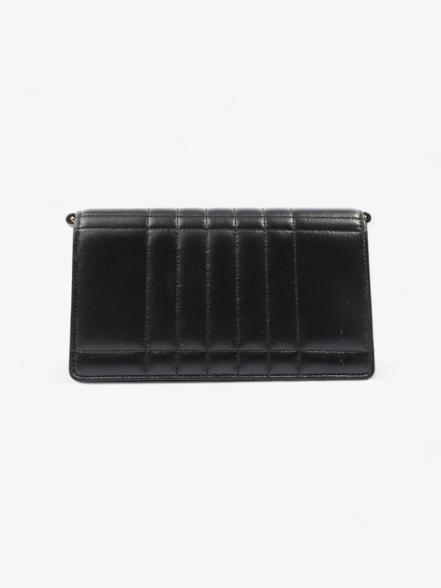 Burberry Lola Clutch Black Lambskin Leather