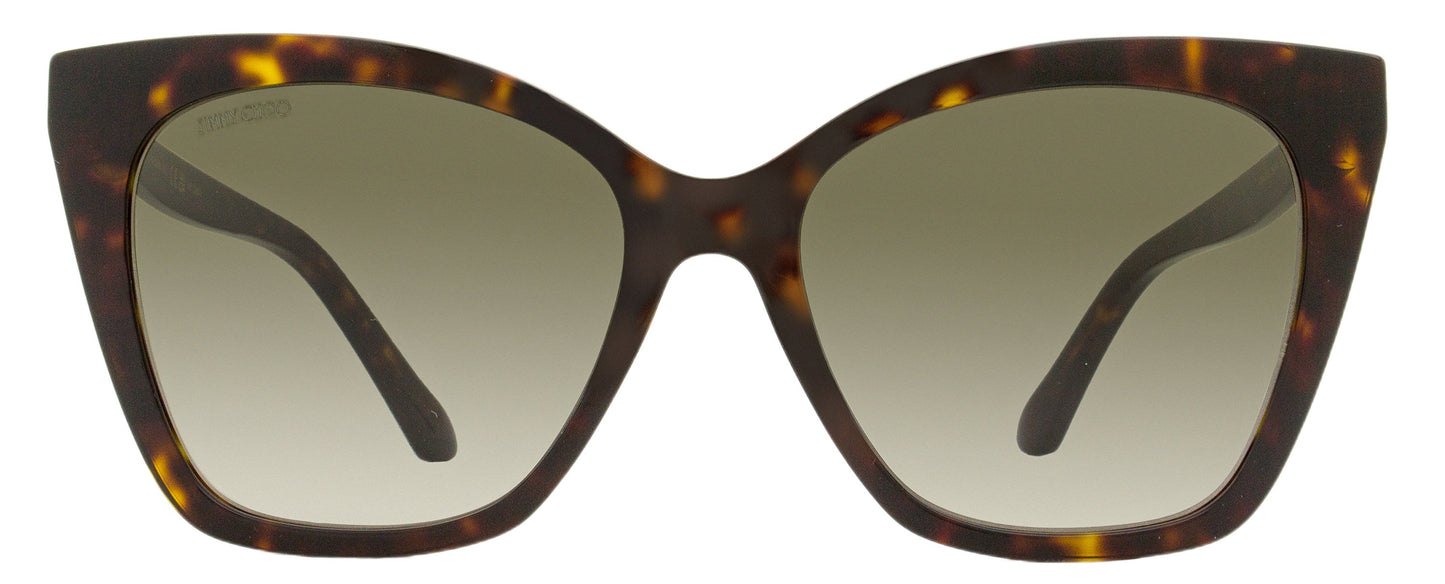 Jimmy Choo Cat Eye Sunglasses Rua /G 086HA Havana 56mm