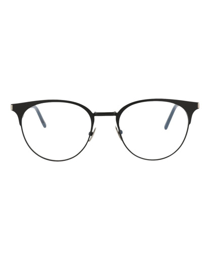 Saint Laurent Mens Round/Oval Black Black Transparent Fashion Designer Eyewear