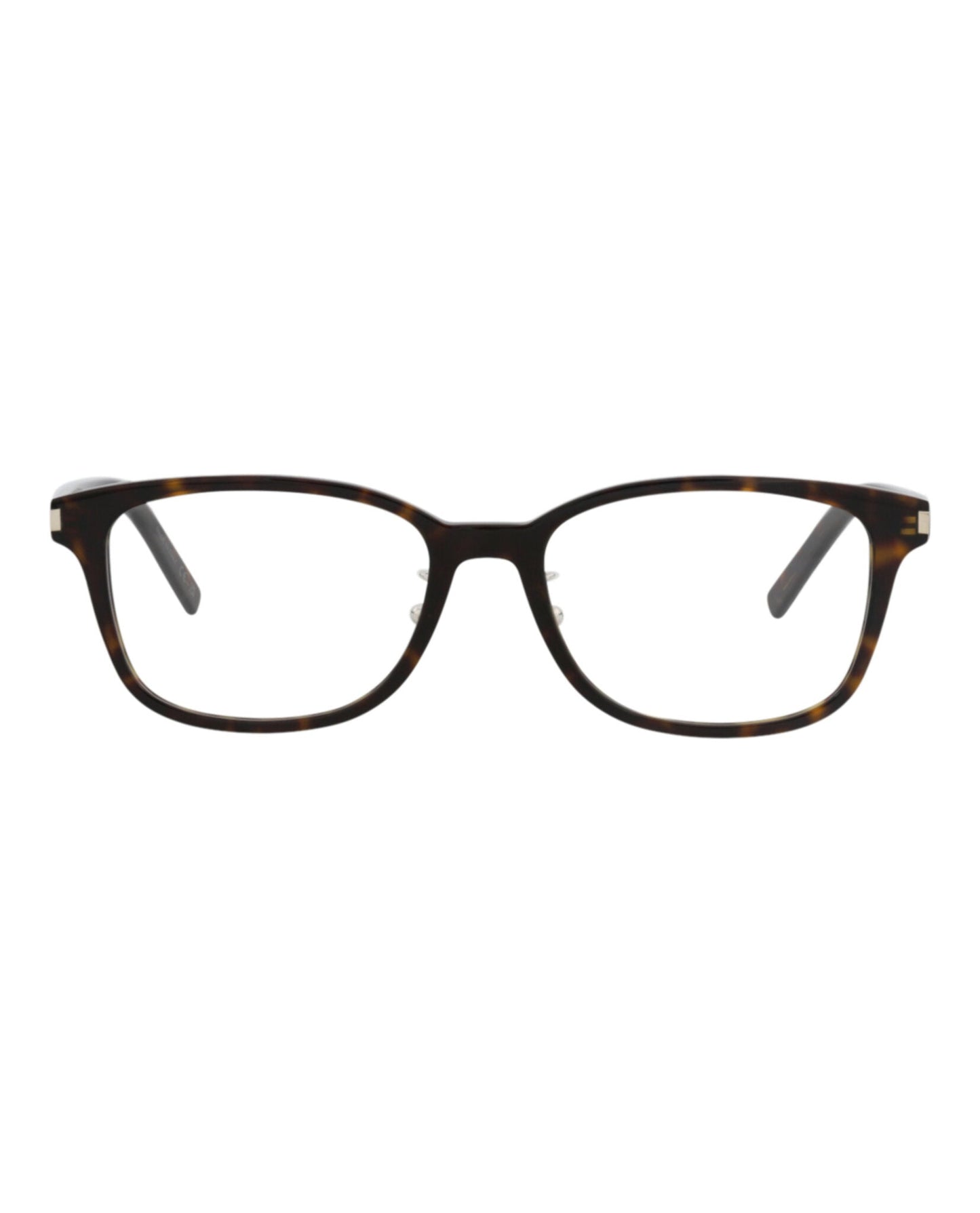 Saint Laurent Unisex Square/Rectangle Havana Havana Transparent Fashion Designer Eyewear