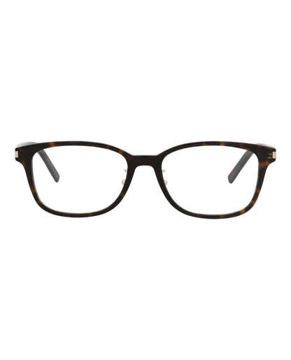 Saint Laurent Unisex Square/Rectangle Havana Havana Transparent Fashion Designer Eyewear
