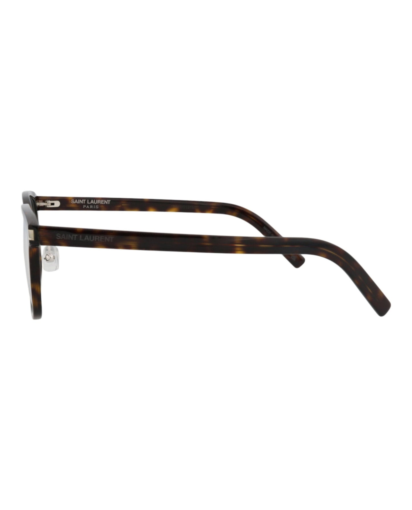 Saint Laurent Unisex Square/Rectangle Havana Havana Transparent Fashion Designer Eyewear
