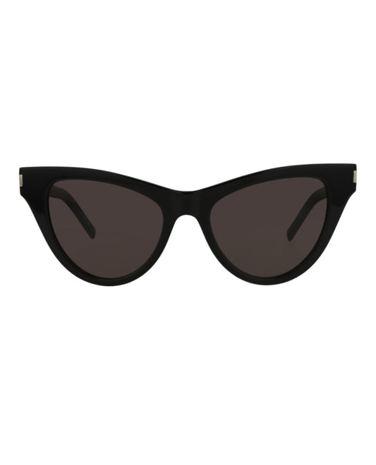 Saint Laurent Womens Cat Eye Black Black Black Fashion Designer Eyewear