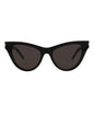 Saint Laurent Womens Cat Eye Black Black Black Fashion Designer Eyewear