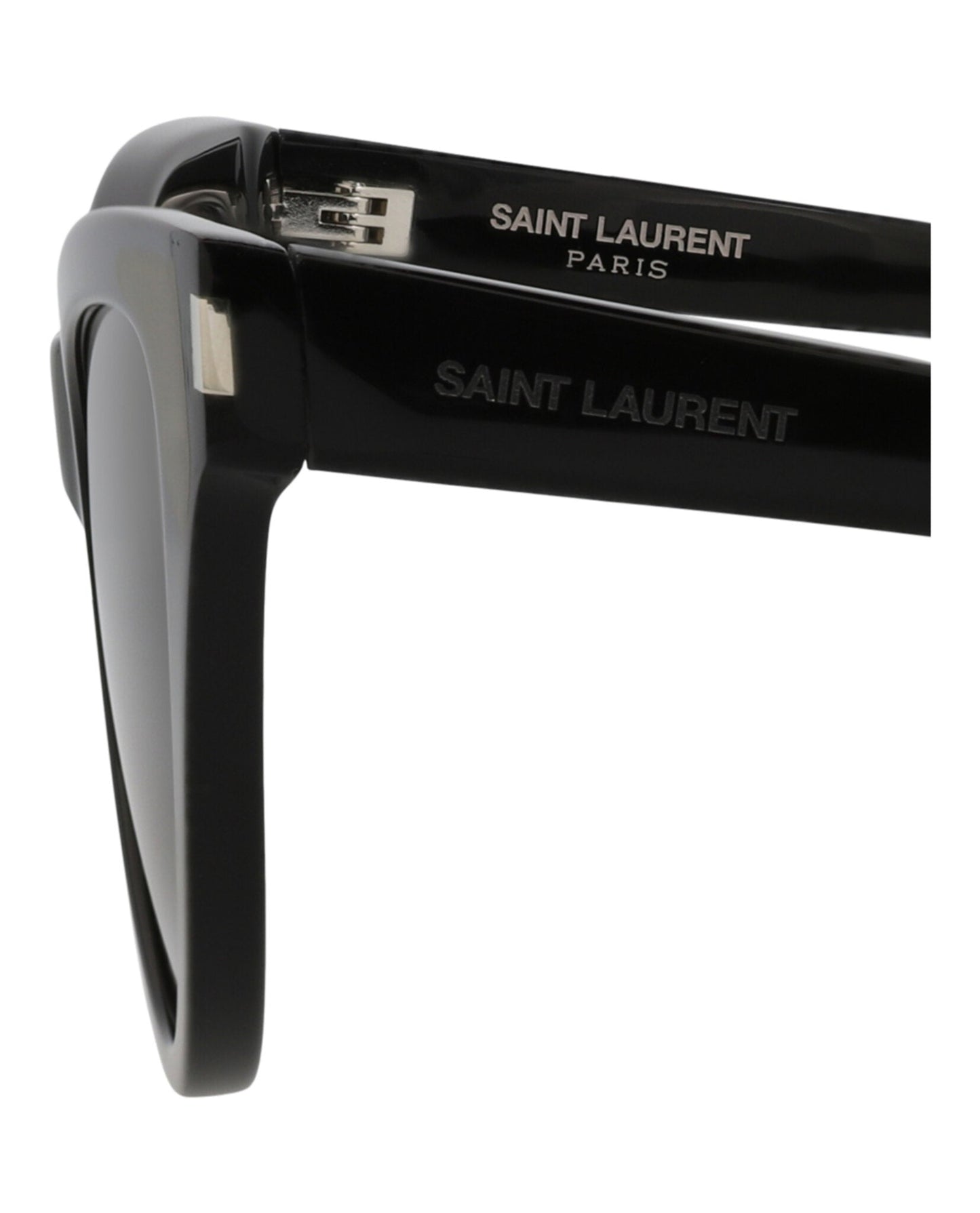 Saint Laurent Womens Cat Eye Black Black Black Fashion Designer Eyewear
