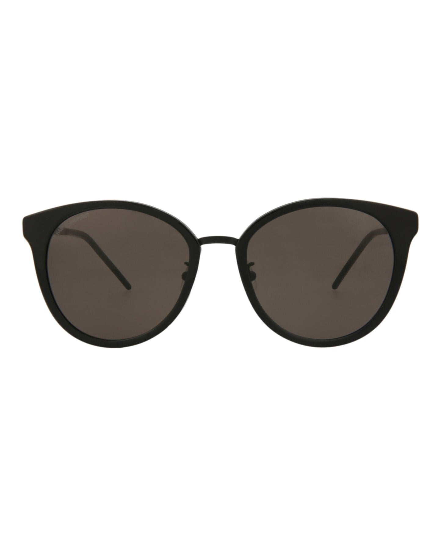 Saint Laurent Womens Round/Oval Black Black Black Fashion Designer Eyewear