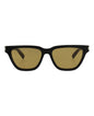 Saint Laurent Womens Cat Eye Black Black Yellow Fashion Designer Eyewear