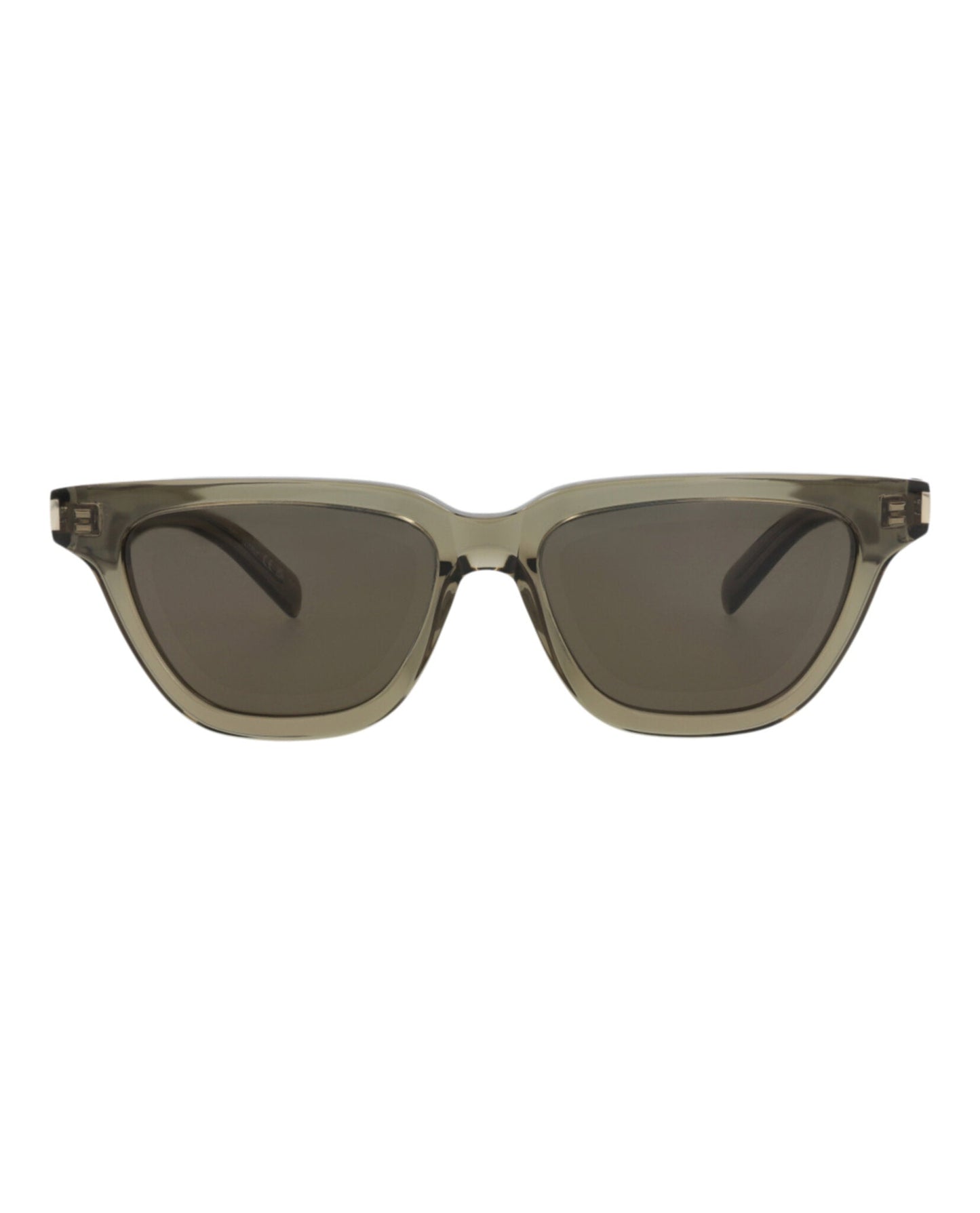 Saint Laurent Womens Cat Eye Brown Brown Grey Fashion Designer Eyewear