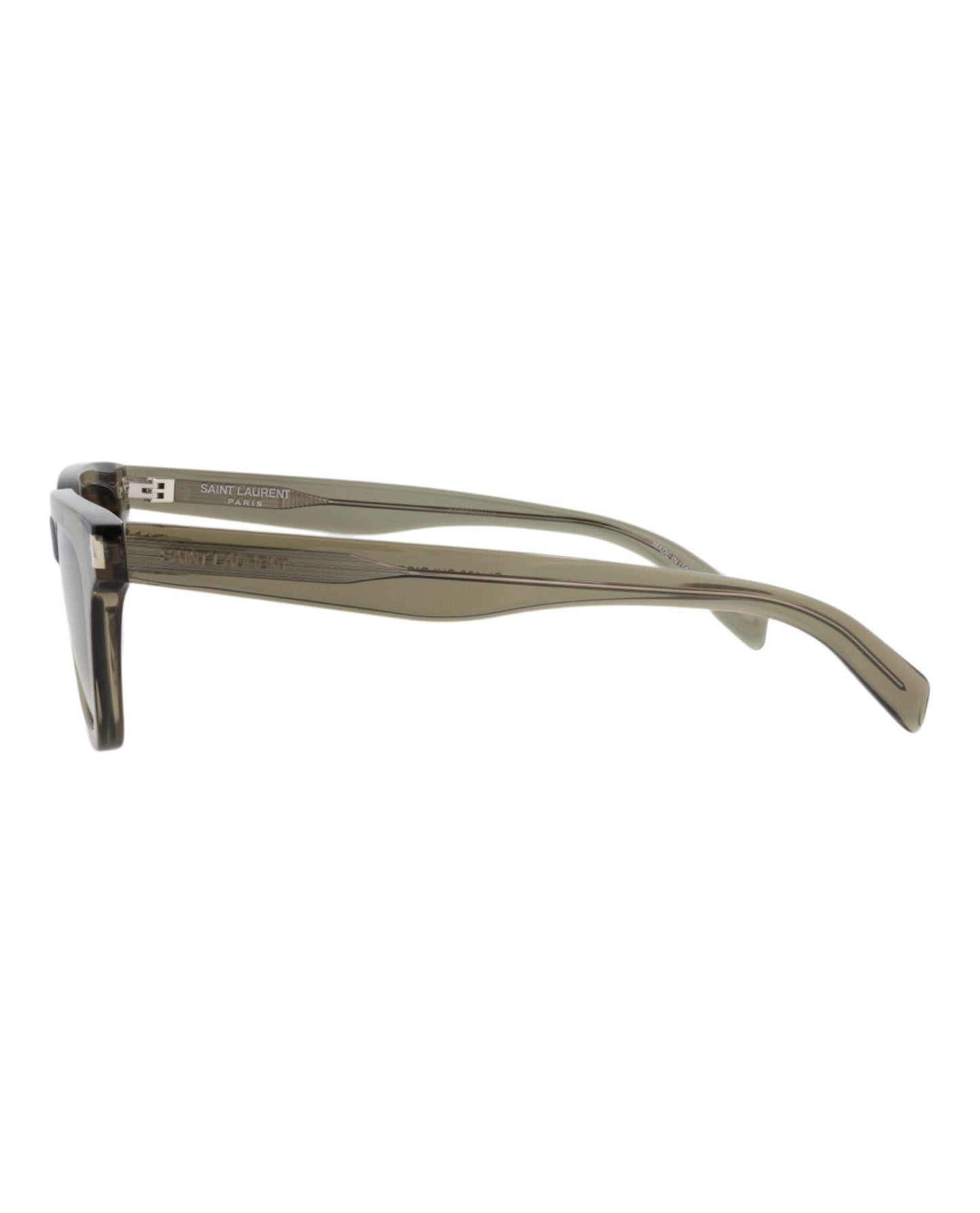 Saint Laurent Womens Cat Eye Brown Brown Grey Fashion Designer Eyewear