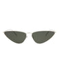 Saint Laurent Womens Cat Eye Silver Silver Grey Fashion Designer Eyewear