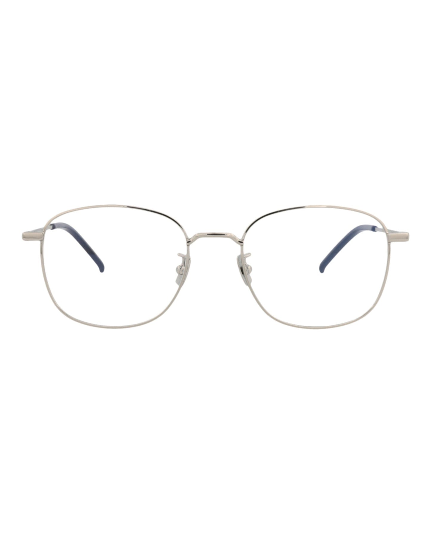 Saint Laurent Unisex Round/Oval Silver Silver Transparent Fashion Designer Eyewear