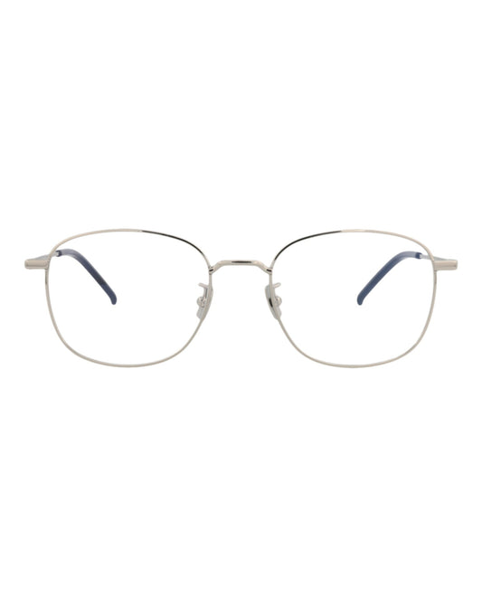 Saint Laurent Unisex Round/Oval Silver Silver Transparent Fashion Designer Eyewear