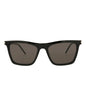 Saint Laurent Womens Square/Rectangle Black Silver Black Fashion Designer Eyewear