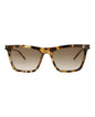 Saint Laurent Womens Square/Rectangle Havana Silver Brown Fashion Designer Eyewear