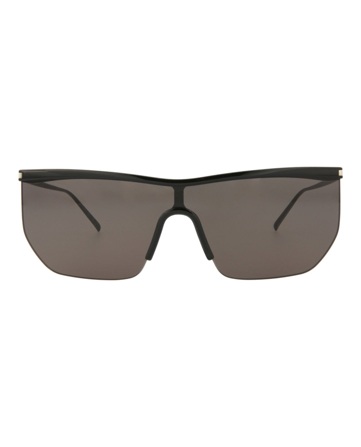 Saint Laurent Womens Shield/Wrap Black Black Black Fashion Designer Eyewear