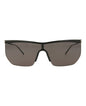 Saint Laurent Womens Shield/Wrap Black Black Black Fashion Designer Eyewear