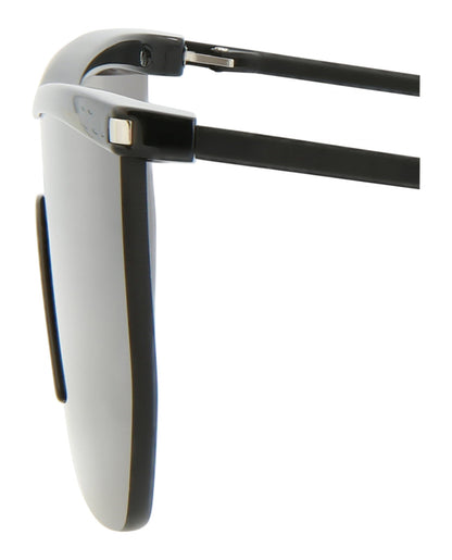 Saint Laurent Womens Shield/Wrap Black Black Black Fashion Designer Eyewear