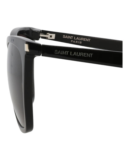 Saint Laurent Womens Cat Eye Black Black Black Fashion Designer Eyewear