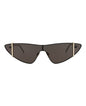 Saint Laurent Womens Cat Eye Black Black Black Fashion Designer Eyewear