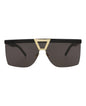 Saint Laurent Womens Shield/Wrap Black Black Black Fashion Designer Eyewear