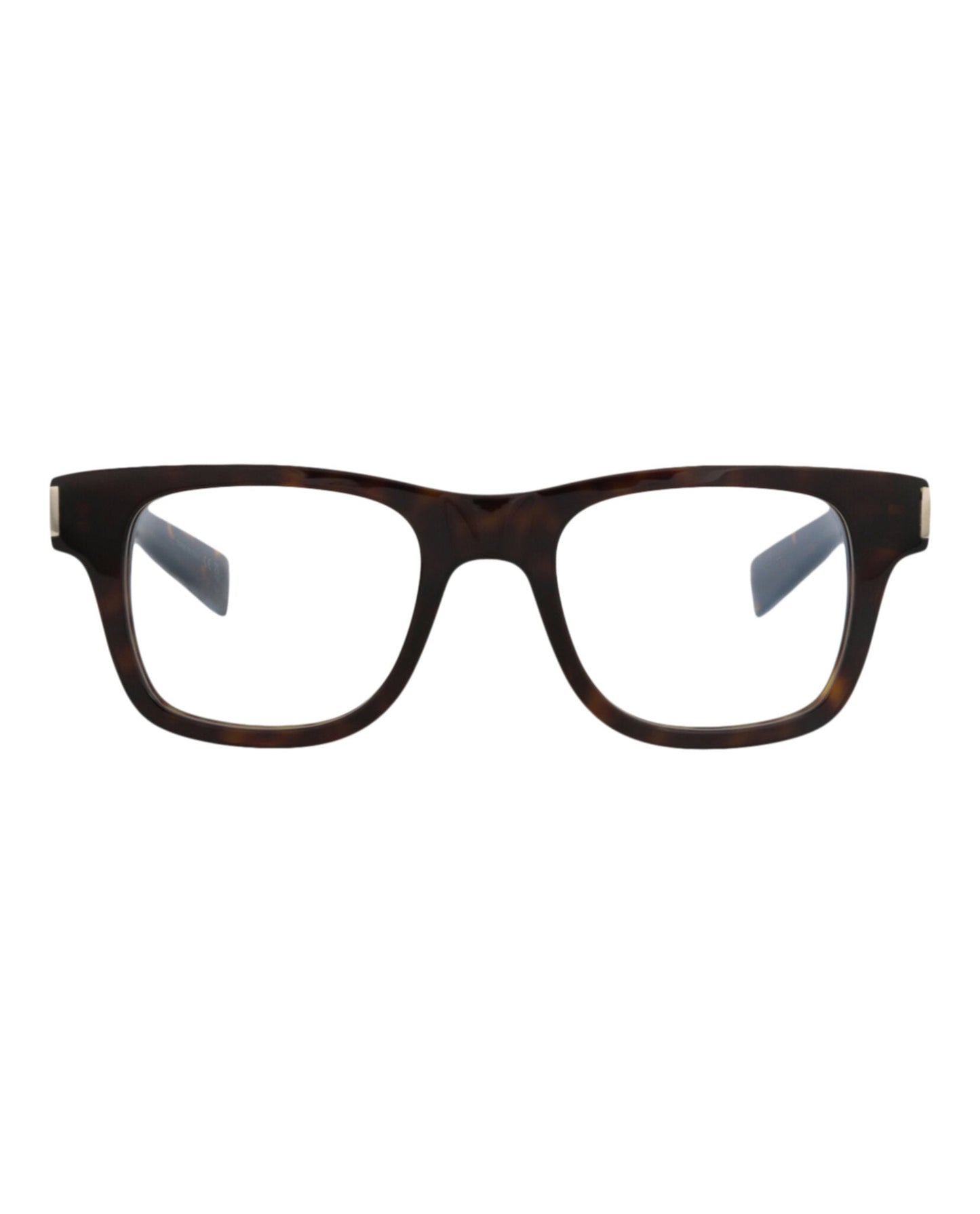 Saint Laurent Unisex Square/Rectangle Havana Havana Transparent Fashion Designer Eyewear