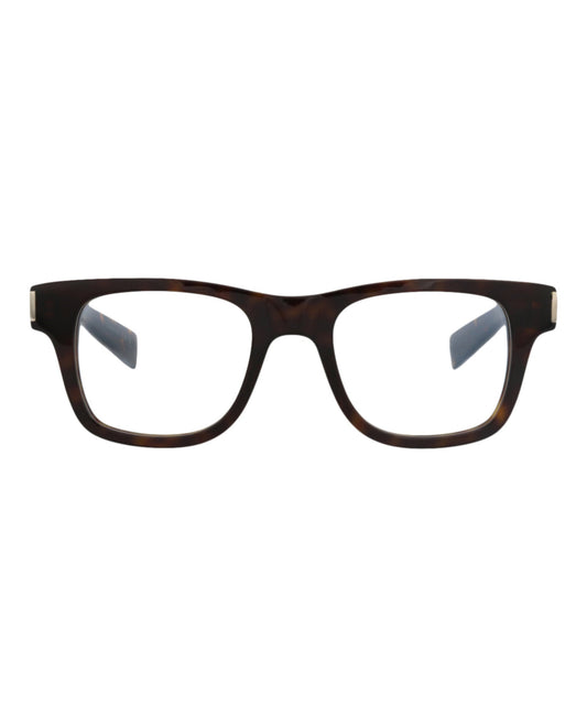 Saint Laurent Unisex Square/Rectangle Havana Havana Transparent Fashion Designer Eyewear