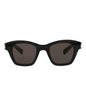 Saint Laurent Unisex Square/Rectangle Black Black Black Fashion Designer Eyewear