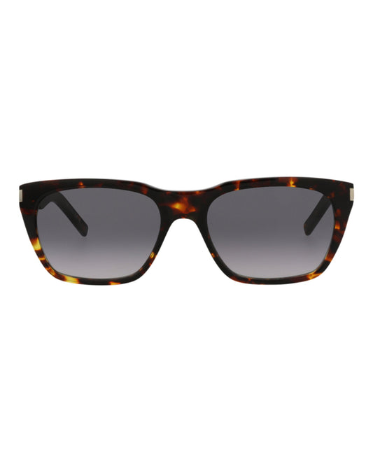 Saint Laurent Mens Square/Rectangle Havana Havana Grey Fashion Designer Eyewear