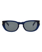 Saint Laurent Mens Round/Oval Blue Blue Silver Fashion Designer Eyewear
