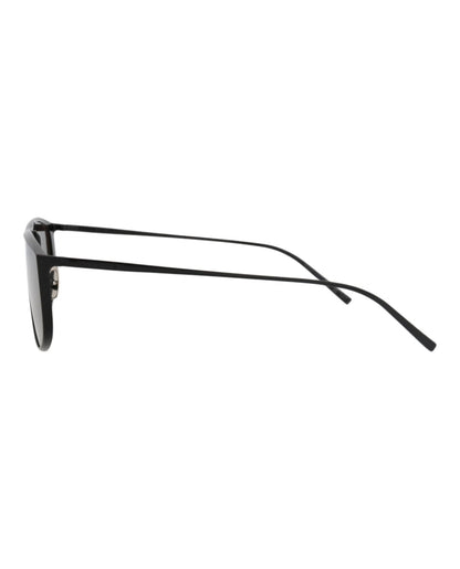Saint Laurent Unisex Shield/Wrap Black Black Black Fashion Designer Eyewear