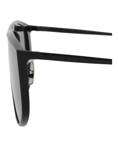 Saint Laurent Unisex Shield/Wrap Black Black Black Fashion Designer Eyewear