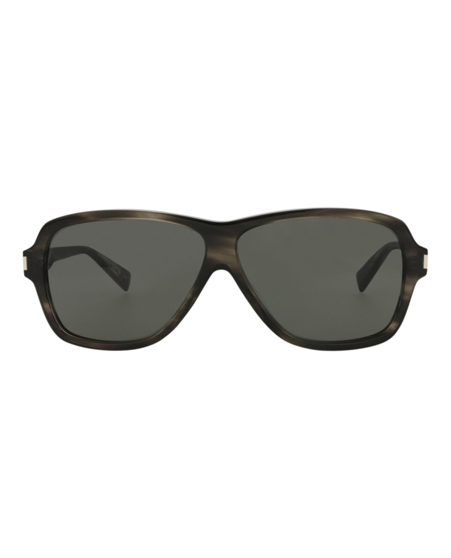 Saint Laurent Mens Aviator Havana Havana Grey Fashion Designer Eyewear
