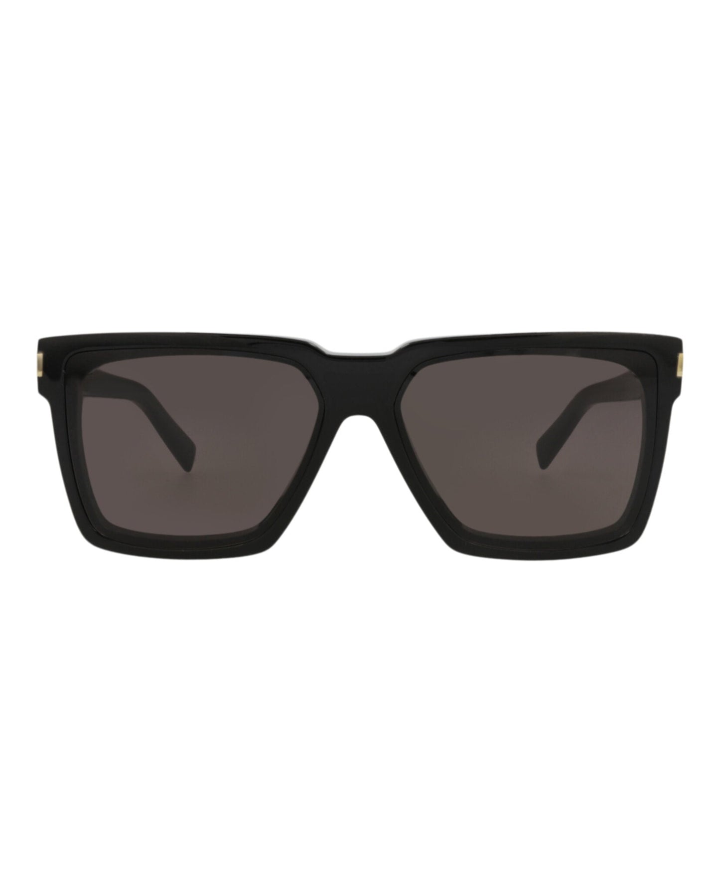 Saint Laurent Unisex Square/Rectangle Black Black Black Fashion Designer Eyewear