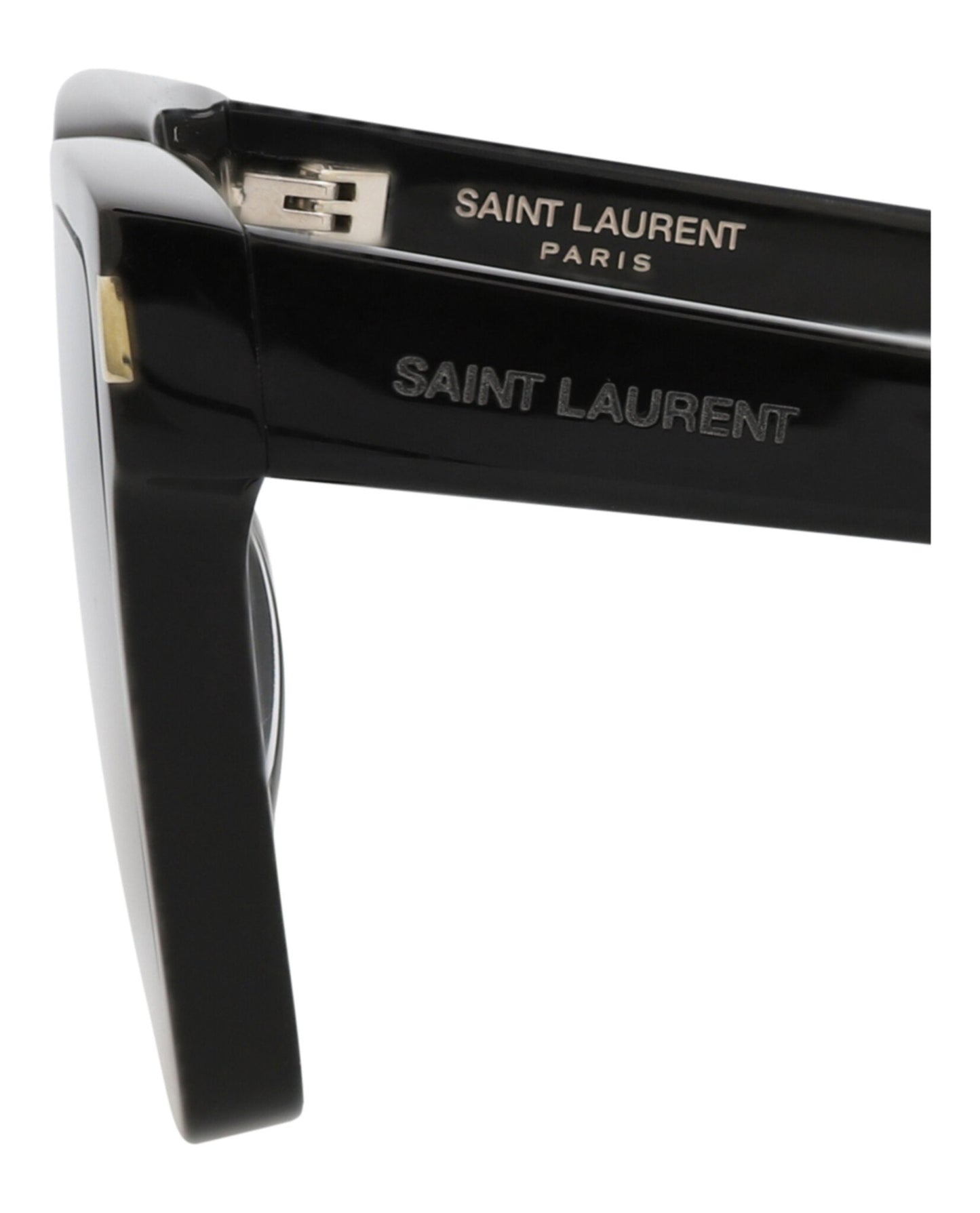 Saint Laurent Unisex Square/Rectangle Black Black Black Fashion Designer Eyewear