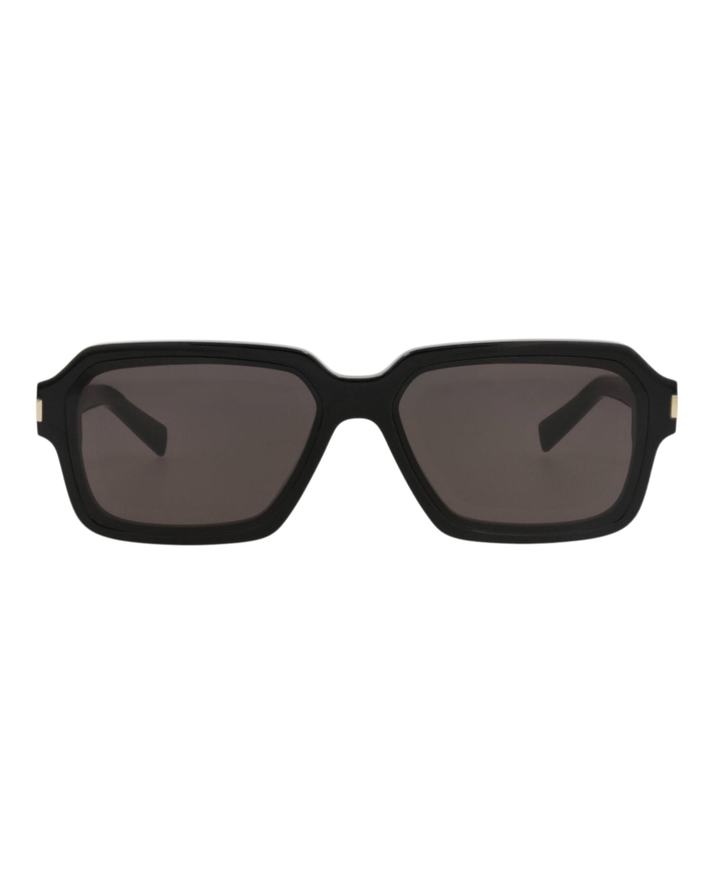 Saint Laurent Mens Square/Rectangle Black Black Black Fashion Designer Eyewear