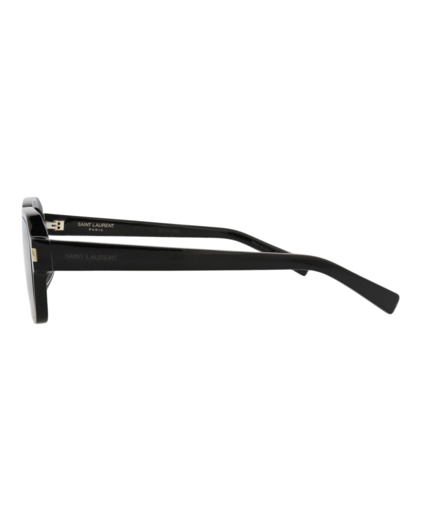 Saint Laurent Mens Square/Rectangle Black Black Black Fashion Designer Eyewear