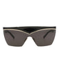 Saint Laurent Womens Shield/Wrap Black Black Black Fashion Designer Eyewear
