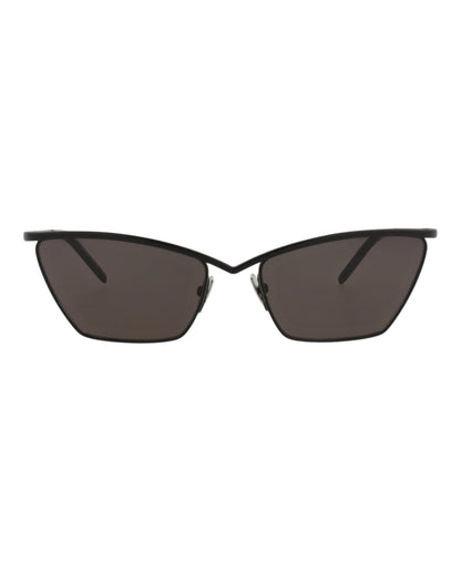Saint Laurent Womens Cat Eye Black Black Black Fashion Designer Eyewear