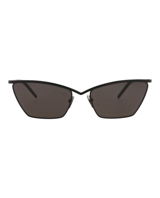 Saint Laurent Womens Cat Eye Black Black Black Fashion Designer Eyewear