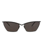 Saint Laurent Womens Cat Eye Black Black Black Fashion Designer Eyewear