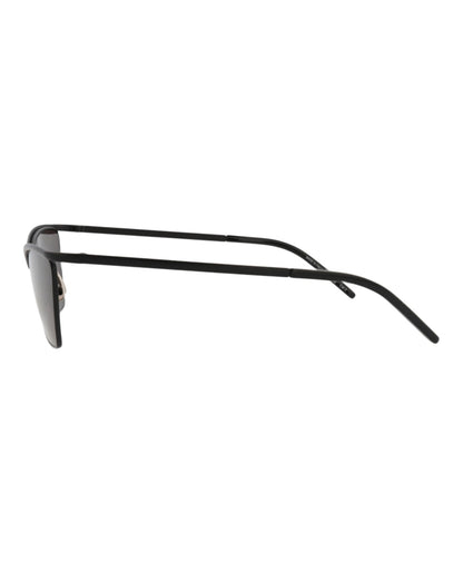 Saint Laurent Womens Cat Eye Black Black Black Fashion Designer Eyewear