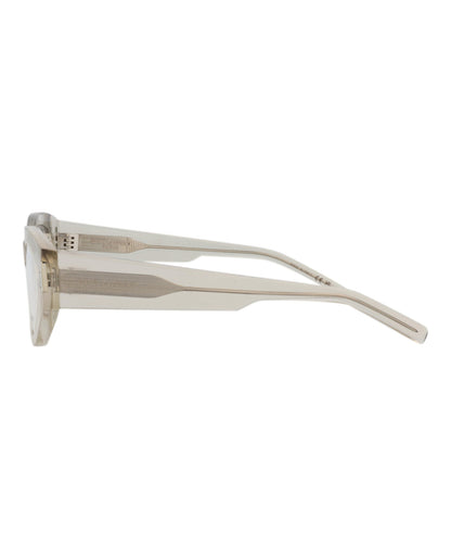 Saint Laurent Womens Cat Eye Beige Beige Transparent Fashion Designer Eyewear