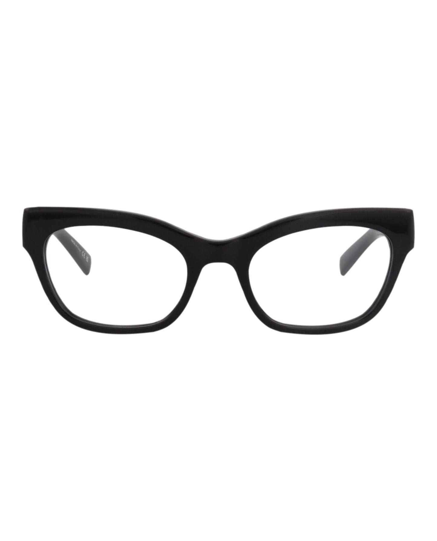 Saint Laurent Womens Cat Eye Black Black Transparent Fashion Designer Eyewear