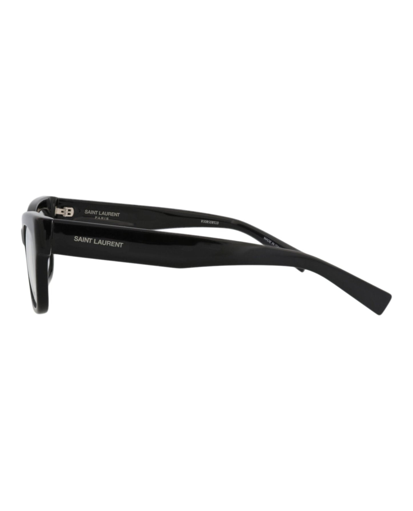 Saint Laurent Womens Cat Eye Black Black Transparent Fashion Designer Eyewear