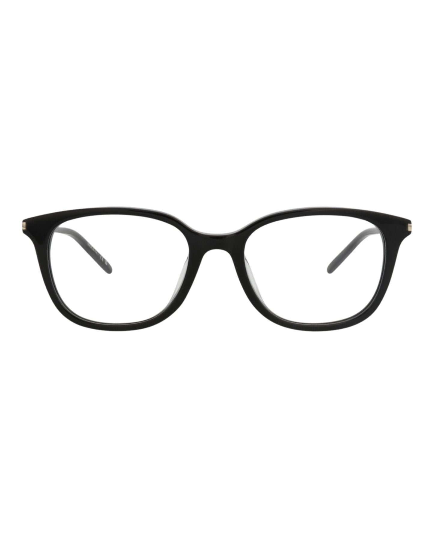 Saint Laurent Unisex Square/Rectangle Black Black Transparent Fashion Designer Eyewear