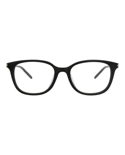 Saint Laurent Unisex Square/Rectangle Black Black Transparent Fashion Designer Eyewear
