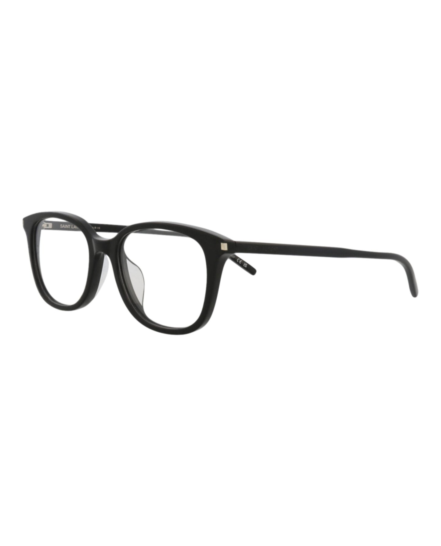 Saint Laurent Unisex Square/Rectangle Black Black Transparent Fashion Designer Eyewear