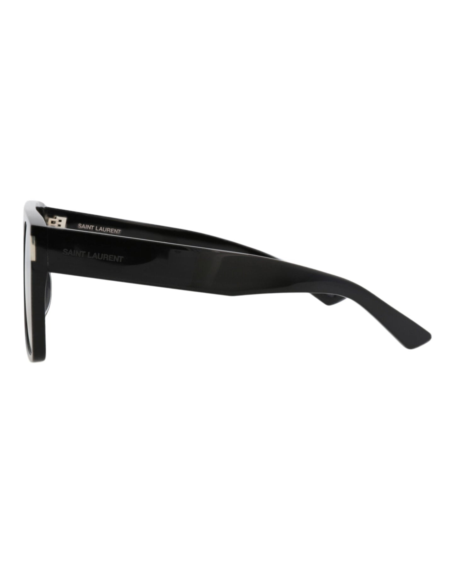 Saint Laurent Womens Square/Rectangle Black Black Black Fashion Designer Eyewear
