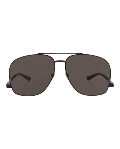 Saint Laurent Womens Aviator Black Black Black Fashion Designer Eyewear