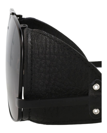 Saint Laurent Mens Aviator Black Black Black Fashion Designer Eyewear